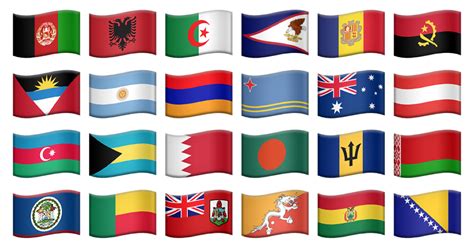 all hispanic flag emojis
