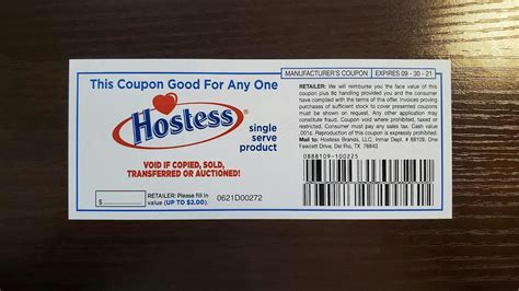 All Hostess Printable Coupons