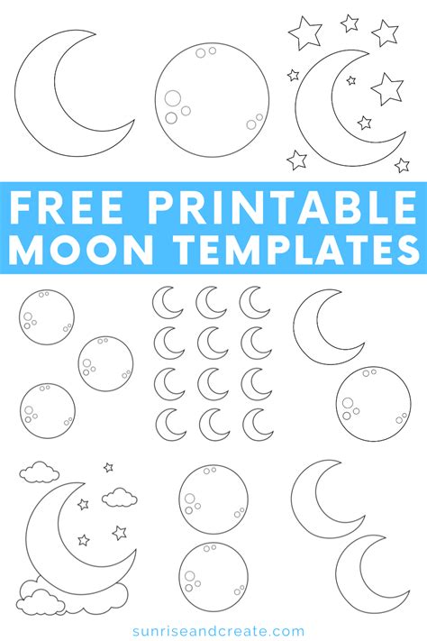All Moons Template Printable
