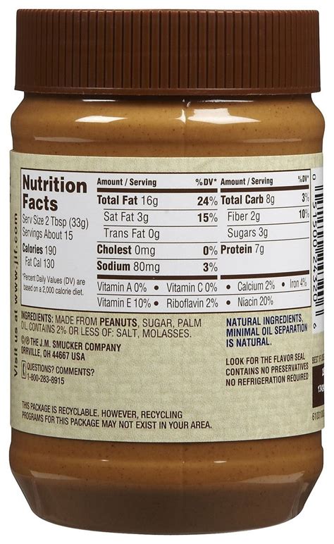 all natural peanut butter ingredients