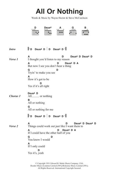 all or nothing small faces chords and lyrics
