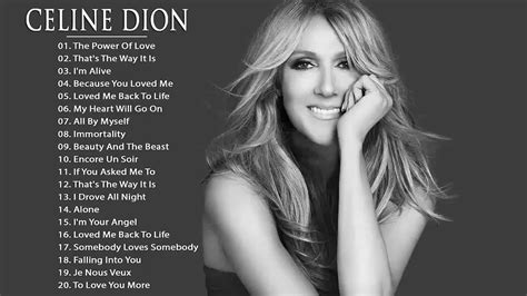 all songs celine dion