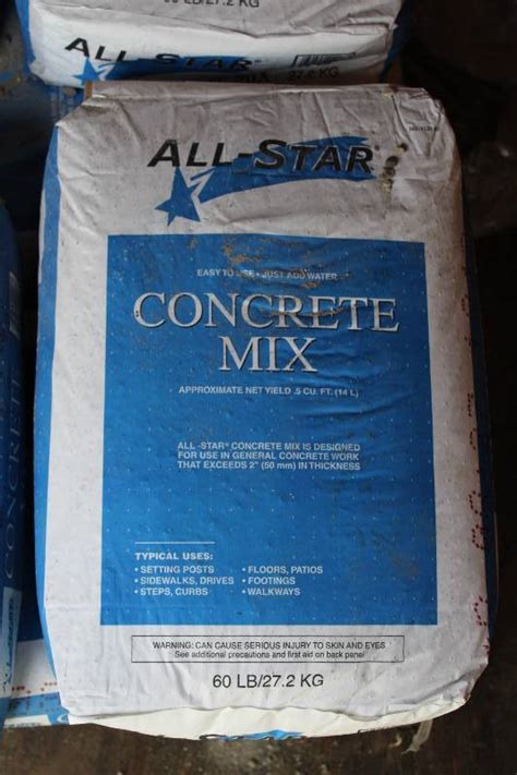 all star concrete mix