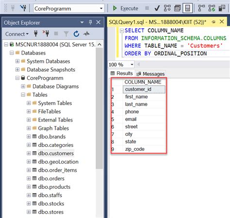 All Tables Columns In Sql Server
