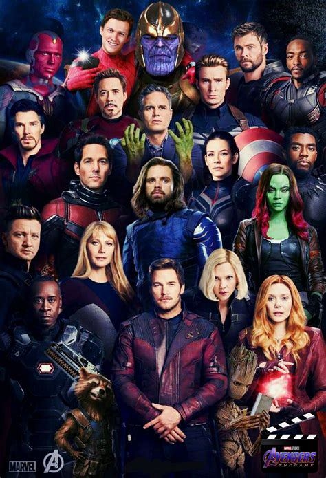 all the marvel characters in endgame