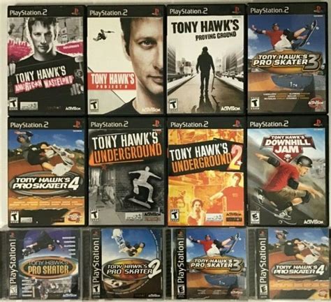 all tony hawk games on ps2