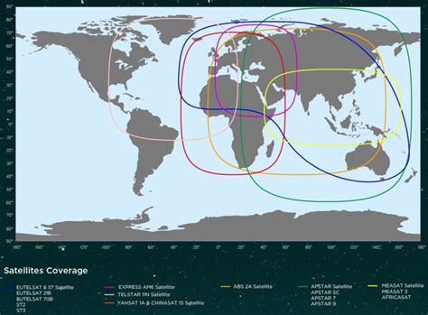 All Tv Satellite Coverage Map