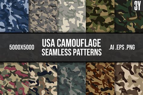all us camo patterns