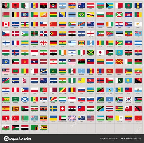 alle flag med navn