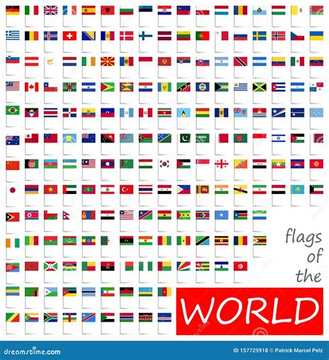 alle landen van de wereld vlaggen