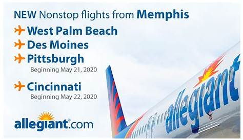 Allegiant Airlines adds 4 nonstop flights to Memphis