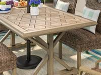 allen + roth Avent Ferry Rectangle Outdoor Dining Table 39.37in W x 72