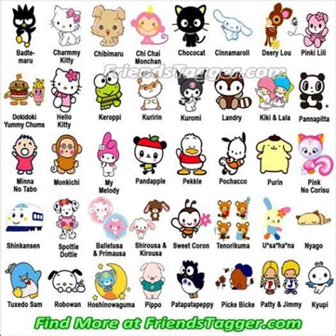 allhello kitty characters