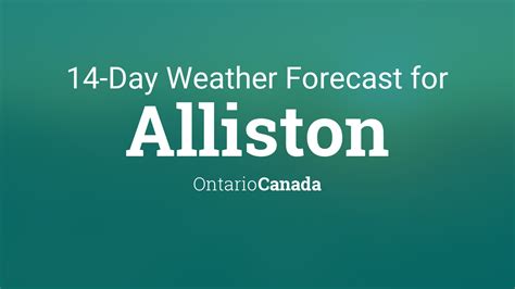 alliston 14 day forecast