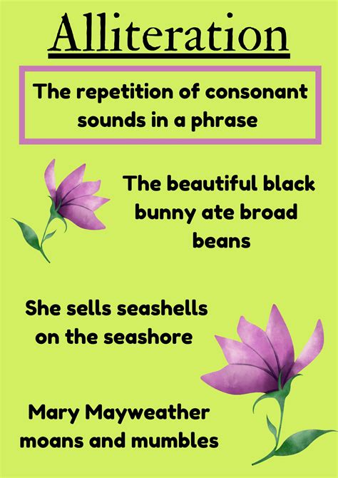 alliteration meaning examples