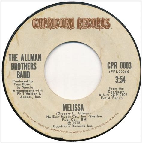 allman brothers melissa meaning