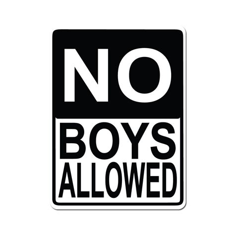 allowed no boys