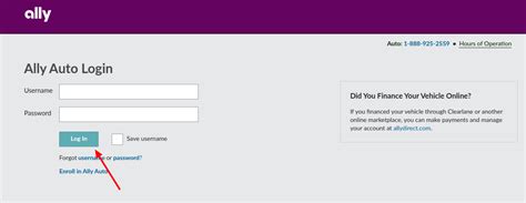 ally com login auto
