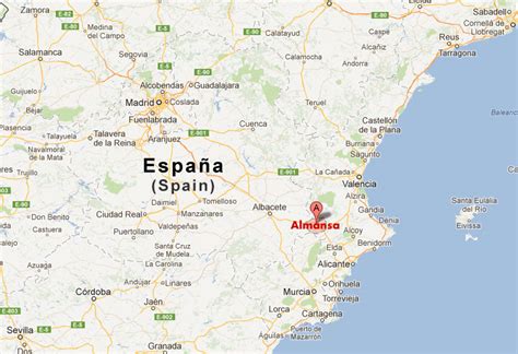 Almansa Spain Map
