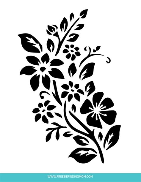 Almendra Free Printable Stencil