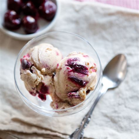 Indulge In The Creamy And Delicious Almond Cherry Ice Cream