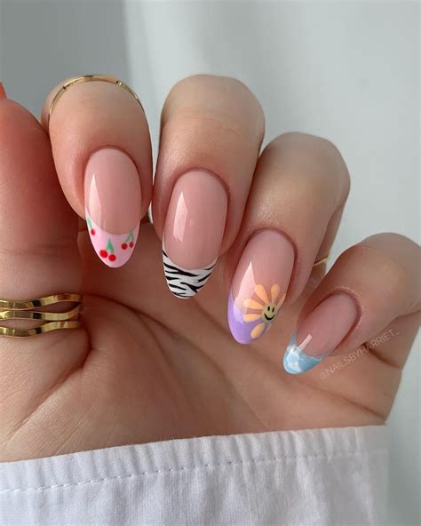 almond shape nail designs spring