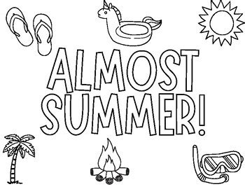 Almost Summer Coloring Pages