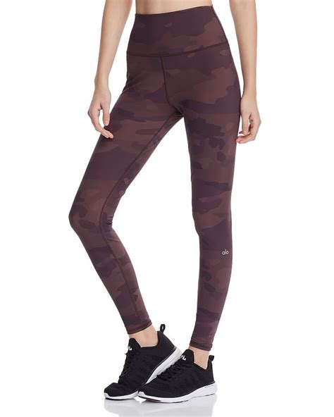 alo yoga camo leggings