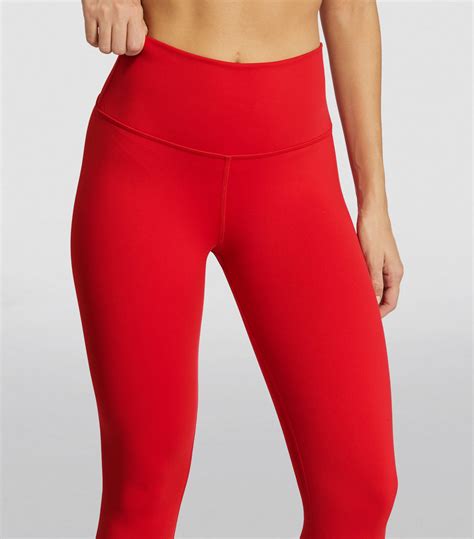 alo yoga red leggings