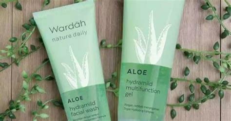 HEMAT Wardah aloe vera gel pelembab kulit wajah 100ml Penghilang