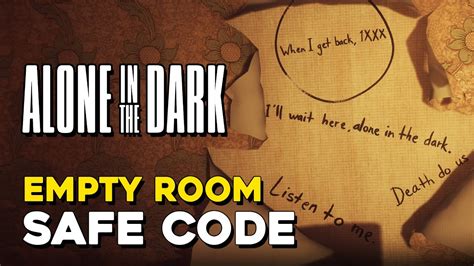Alone In A Dark Room Safe Code