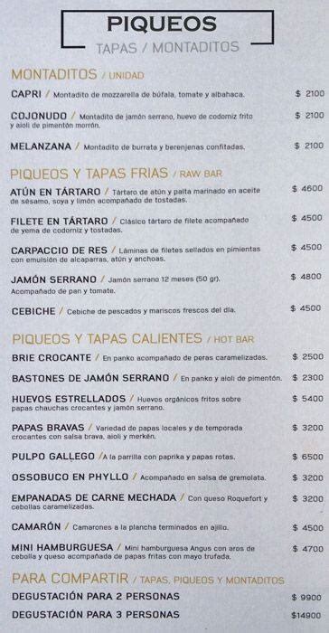 alonso's menu with prices