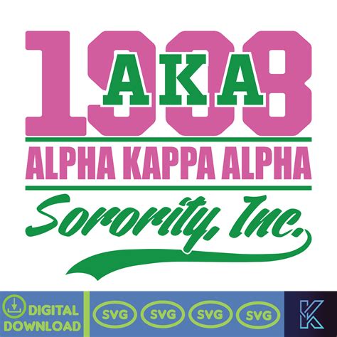 alpha kappa alpha sorority svg