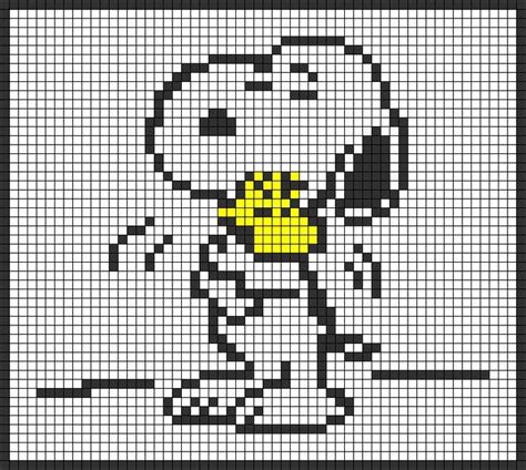 Alpha Patterns Crochet Snoopy