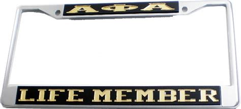 alpha phi alumni license plate frame