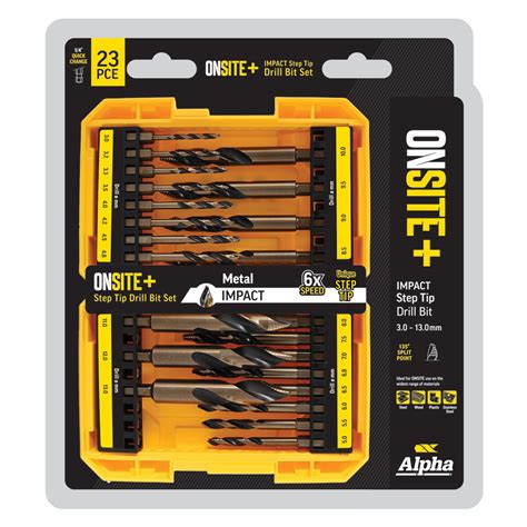 Alpha Step Tip Drill Bits