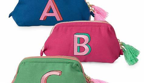 Alphabet intial small cosmetic/coin purse all letters and Etsy