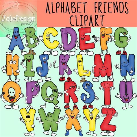 friends with letters of the alphabet