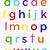 alphabet lower case printable