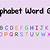 alphabet word game