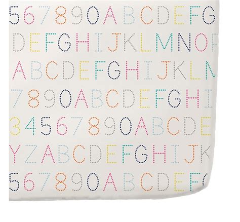 Alphabet Crib Sheet