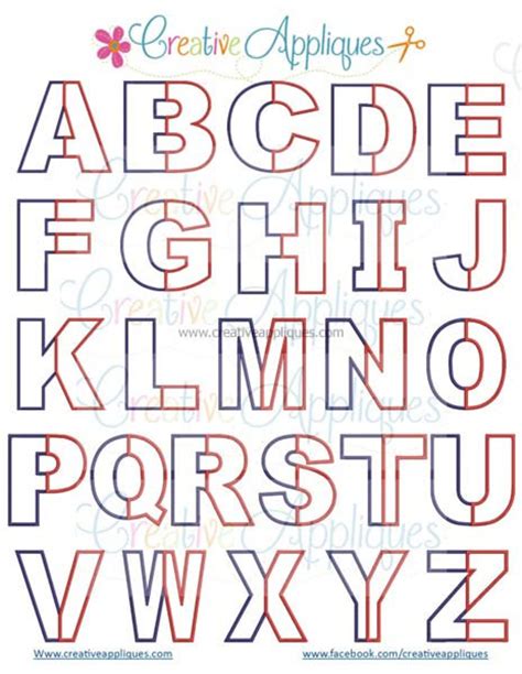 alphabet divided into 4