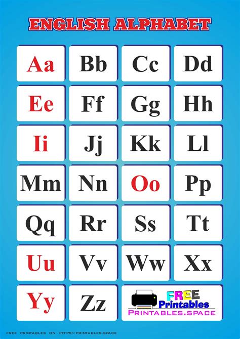 alphabet english