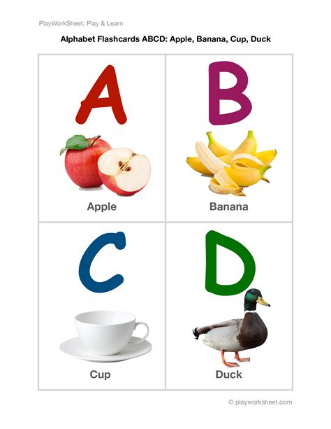 Alphabet Flashcards Abcd