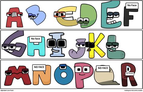 alphabet lore comic studio video