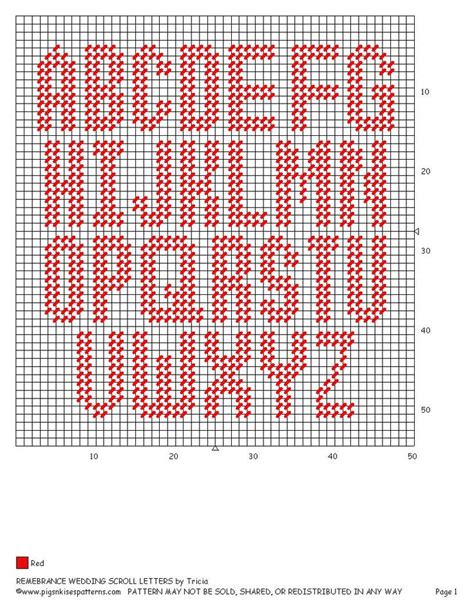 Alphabet Plastic Canvas Patterns