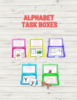 Alphabet Task Boxes