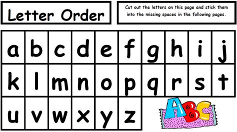 alphabetical order list