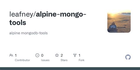 Alpine Mongodb-Tools