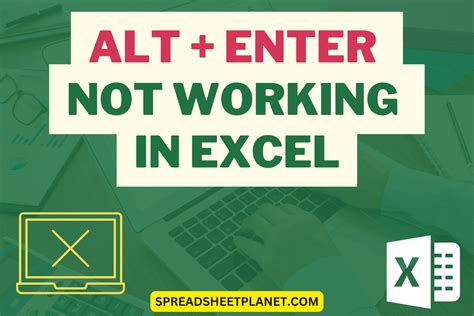 alt enter not working in excel mac